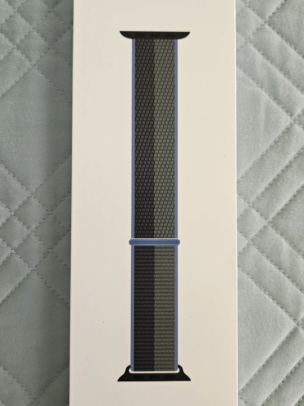 Apple Watch Sport Loop Band in Midnight and Eucalyptus - 45mm